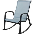 thumbnail image 1 of Grand patio Outdoor Mesh Sling Rocking Chair, Steel Rocker Seating Outside for Front Porch, Garden, Patio, Backyard (Blue 1PC), 1 of 5