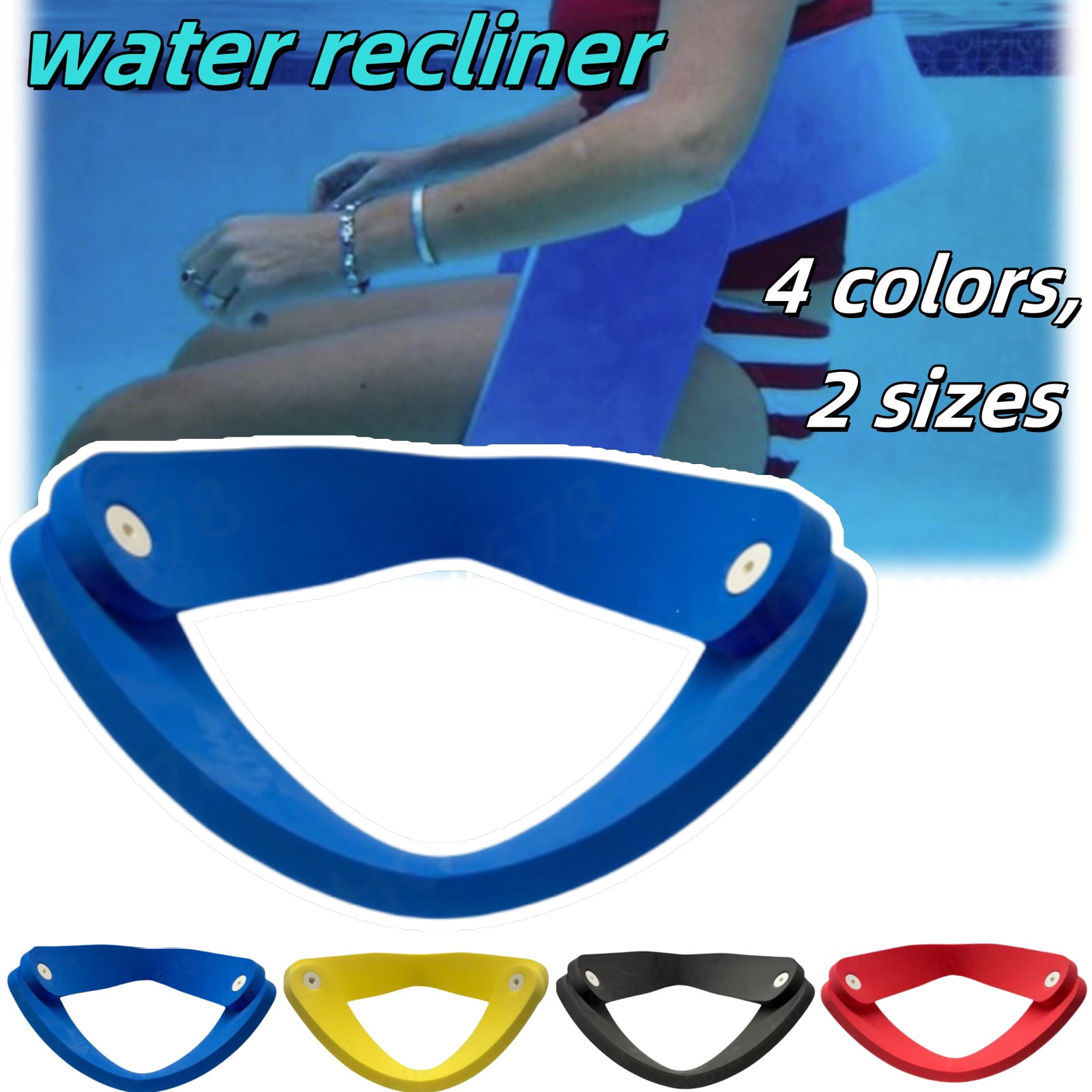 GrandFloats Float-N-Fold Water Recliner Chair, Civilizek Non Inflatable ...