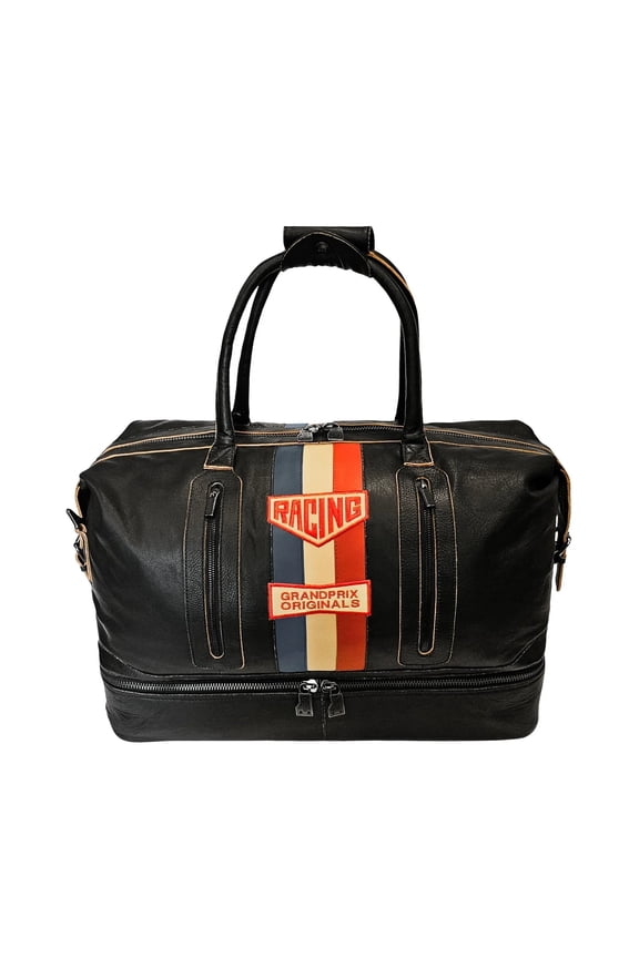 GrandPrix Originals Limited Edition Vintage Leather Track Sport Dual-Compartment Bag