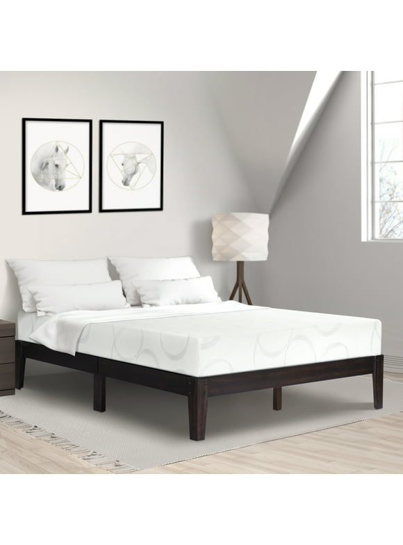 GrandRest 14" Adult Deluxe Wood Platform Bed Frame, King