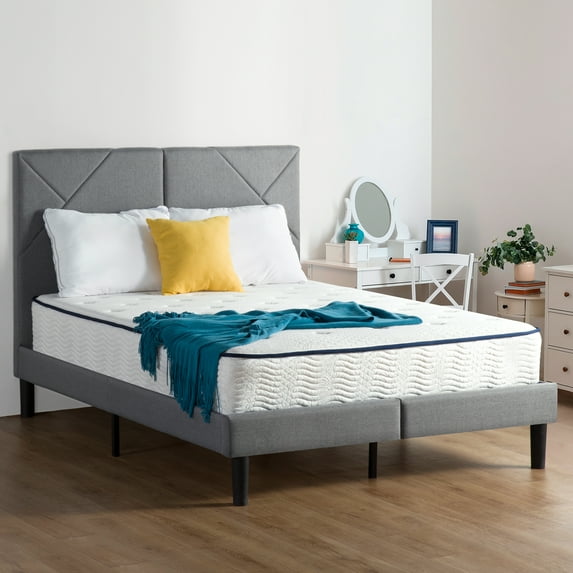 GrandRest Dura Metal Upholstered Premium Platform Bed, King