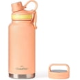 thumbnail image 1 of GrandTies 2 Lids Sports Stainless Steel Water Bottles - Rose Salt Pink, 1 of 1