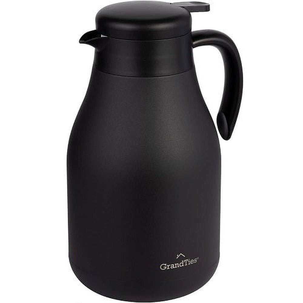 GrandTies 61oz Stainless Steel Thermal Coffee Carafe Insulated Double