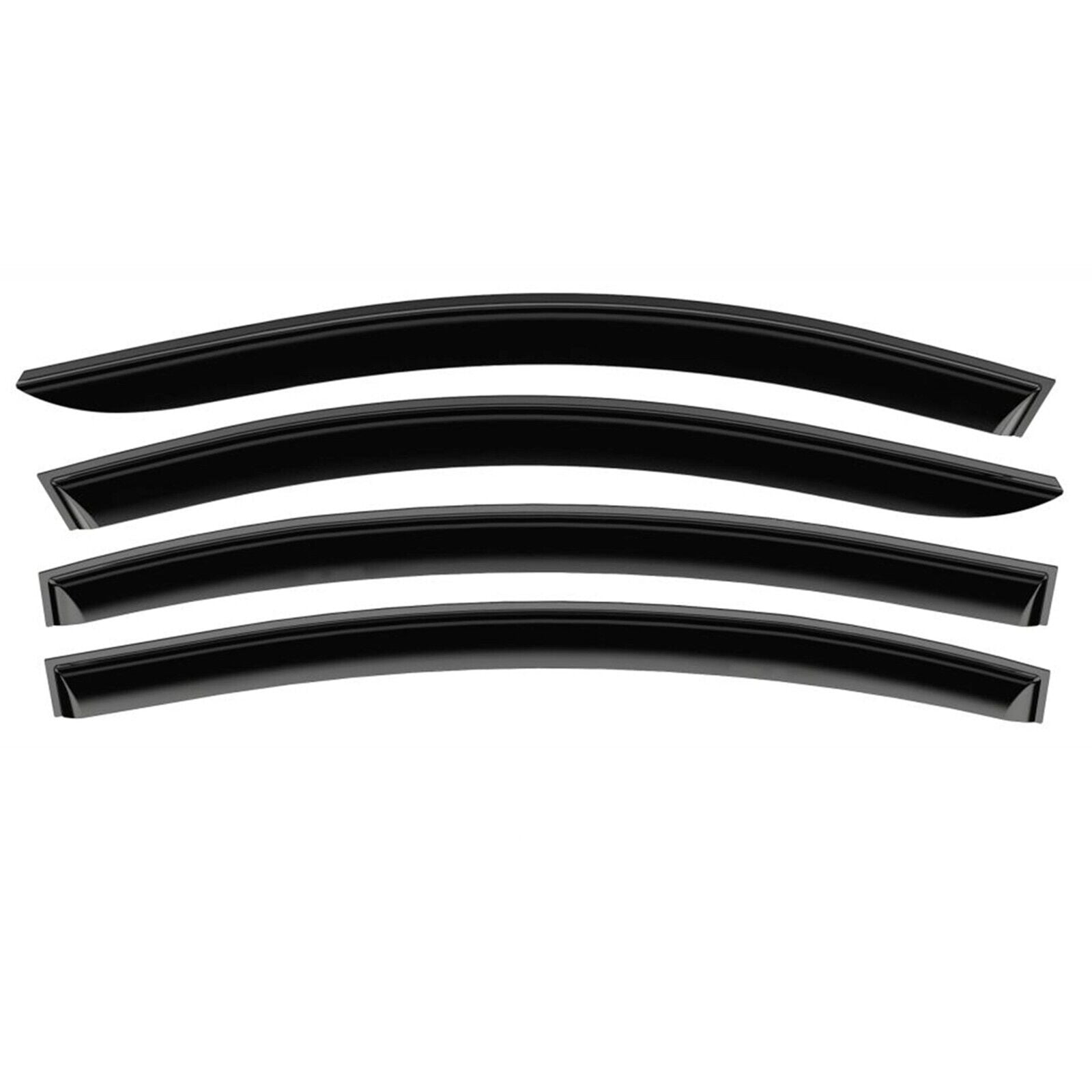 GrandWheel Co Smoke Tinted Inchannel Side Window Vent Visor Deflectors