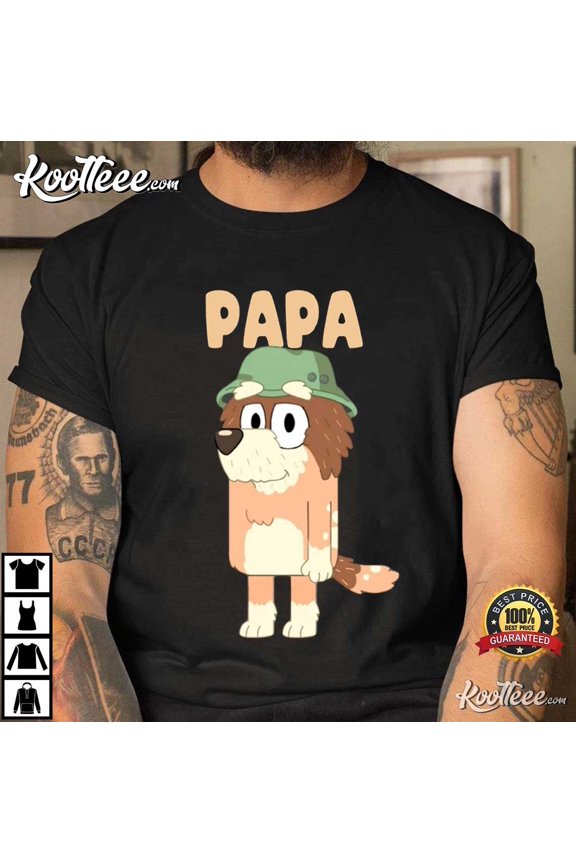 Grandad Bluey Papa Gift For Dad T-Shirt, Father’s Day Gift
