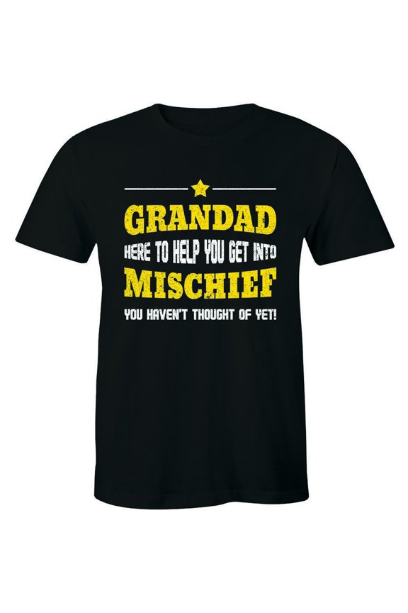 Grandad Mischief T-Shirt Joke Grandfather Tee Men'S Shirt All Size S-5Xl