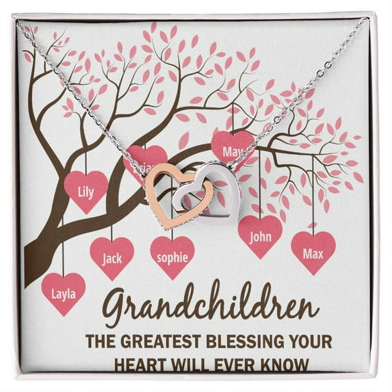 Grandchildren the Greatest Blessing Inseparable Necklace