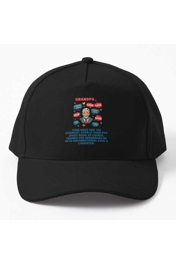 Granddad Hugs Baseball Cap, Love and Thanks Family Appreciation Graphic Design, Classic Hat
