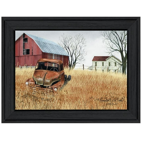 Granddads Old Truck By Billy Jacobs Printed Wall Art Wood Multi-Color