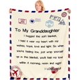 thumbnail image 1 of Granddaughter Bed Throw Blankets 130x150cm Granddaughter Gift from Grandma Grandad Granddaughter Blankets And Throws Granddaughter Birthday Gift I Love You Gift (GRANDDAUGHTER-1), 1 of 6