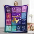 thumbnail image 1 of Granddaughter Blanket, Granddaughter Gifts from Grandma, Gifts for Granddaughter Birthday Graduation Christmas Mother's Day Wedding Presents Idea, Soft Throw Blanket for Couch Bed, 1 of 6