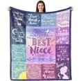 thumbnail image 1 of Granddaughter Blanket from Grandma, to My Granddaughter Gifts from Grandma, Granddaughter Gifts for Birthday Graduation Gifts for Granddaughter Ultra-Soft Flannel Fleece Throw Blanket 50"x60", 1 of 5