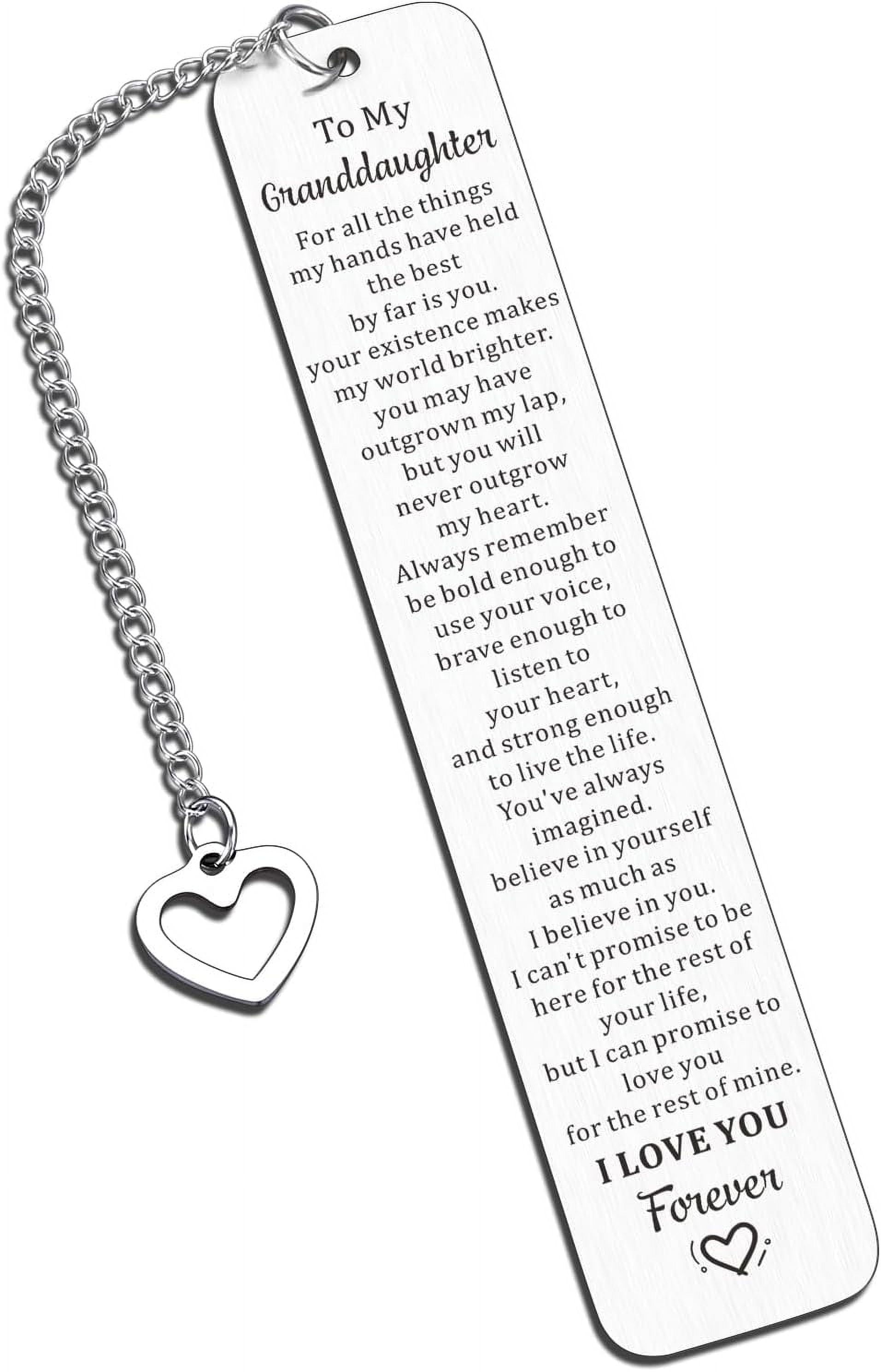 Granddaughter Bookmarks from Grandma, to My Granddaughter Gifts ...