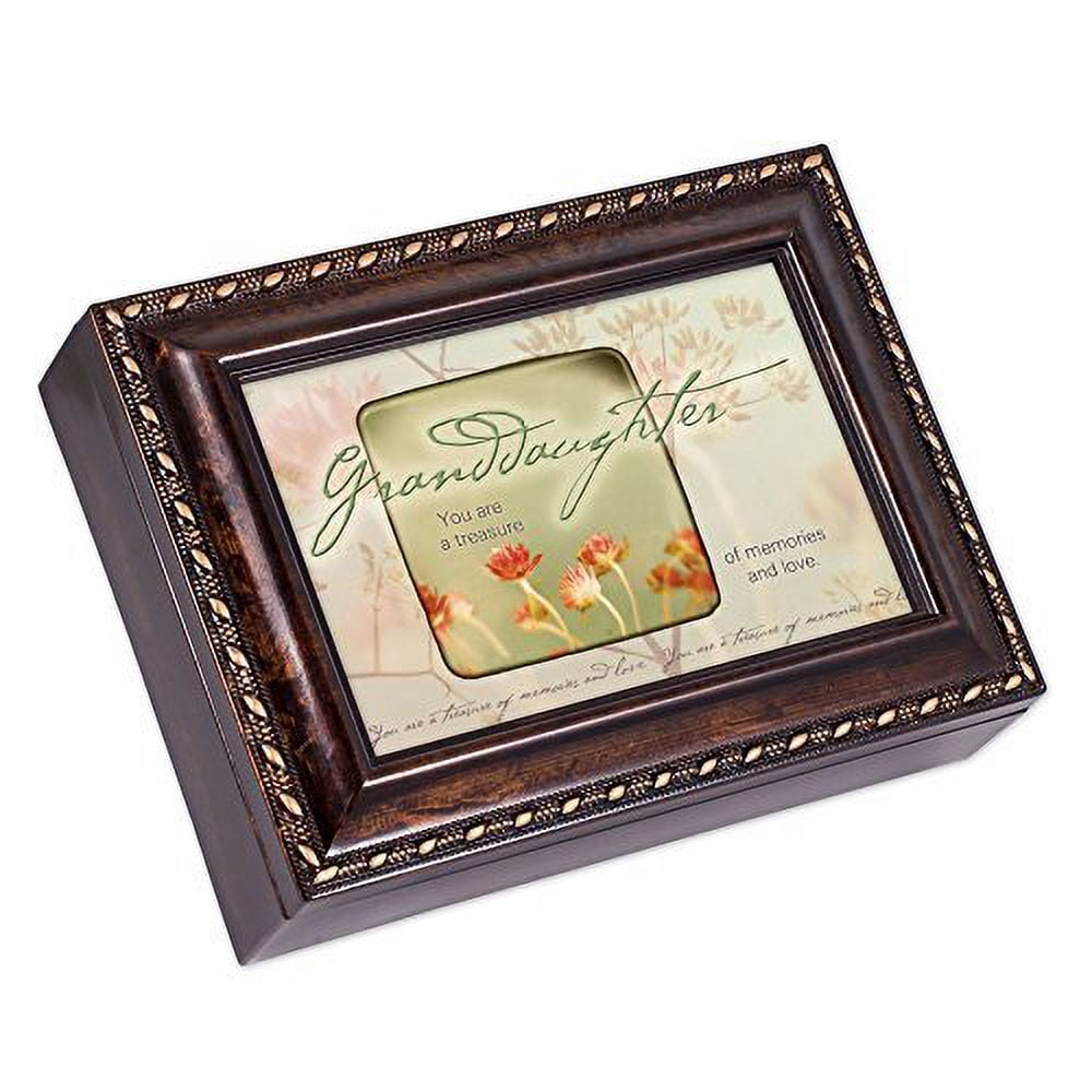 Cottage Garden Dear And Beautiful Granddaughter Dark Wood Finish-298055