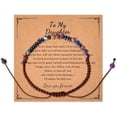 thumbnail image 1 of Granddaughter Daughter Birthday Chrismas Gifts for Women Natural Stone Braided Bracelet for Sister Inspirational Gifts, 1 of 14