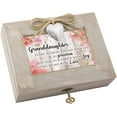 thumbnail image 1 of Granddaughter Fill Heart With Love Natural Taupe Wood Locket Music Box Plays Edelweiss, 1 of 4