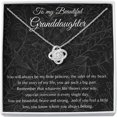 thumbnail image 1 of Granddaughter Gift Necklace, Gift for Granddaughter Birthday, From Grandma, From Grandpa, From Grandmother, From Grandfather, Anniversary Gift, . Necklace Jewelry With Meaningful Messages Card & Box, 1 of 7