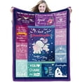 thumbnail image 1 of Granddaughter Gifts Blanket from Grandma 130cmx152cm, Granddaughter Birthday Gifts, Gift for Granddaughter from Grandpa, Soft Flannel Flannel Throw Blankets, Granddaughter Graduation Gifts Ideas, 1 of 6