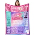 thumbnail image 1 of Granddaughter Gifts from Grandma, Birthday Gifts for Granddaughter Blanket 60"x50", Best Granddaughter Ever Gifts from Grandpa Nana, Christmas Graduation Gifts Ideas for Granddaughter, Pink, 1 of 6