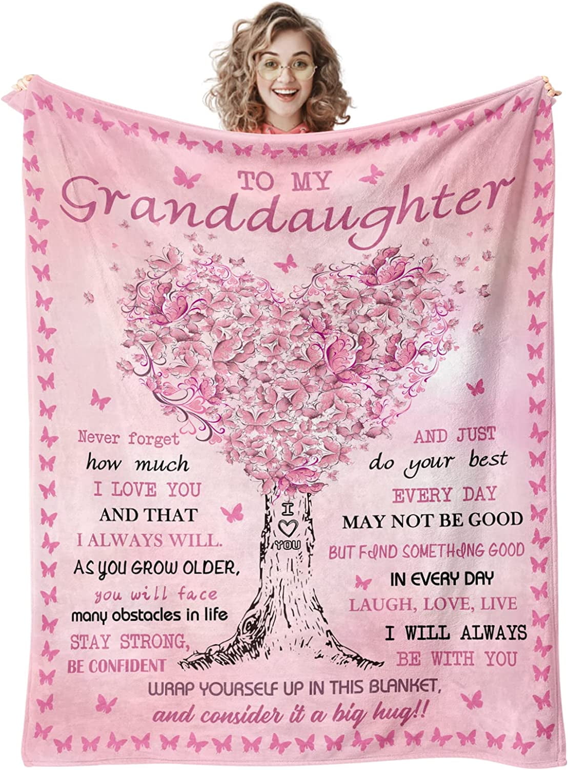Granddaughter Gifts from Grandma, Granddaughter Gifts Blanket, Gifts