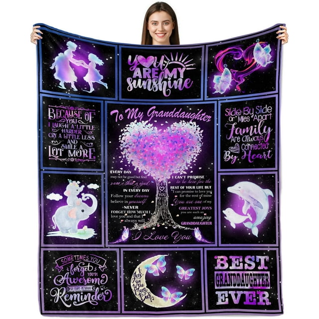 Granddaughter Gifts from Grandma, Granddaughter Gifts Blanket, Gifts
