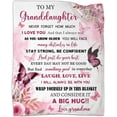 thumbnail image 1 of Granddaughter Gifts from Grandma, Granddaughter Blanket 50"x60", Granddaughter Gifts, to My Granddaughter Blanket from Grandma Grandpa, Great Birthday for Granddaughter, 1 of 6