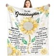 thumbnail image 1 of Granddaughter Gifts from Grandma, Granddaughter Blanket from Grandma Soft & Warm, Gifts for Granddaughter from Grandpa Ideas Birthday Christmas (50"x60"), 1 of 6