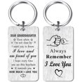 thumbnail image 1 of Granddaughter Gifts Keychain, I Love and Proud of You Granddaughter Birthday Graduation Keychain Gifts from Grandpa Grandma, 1 of 6