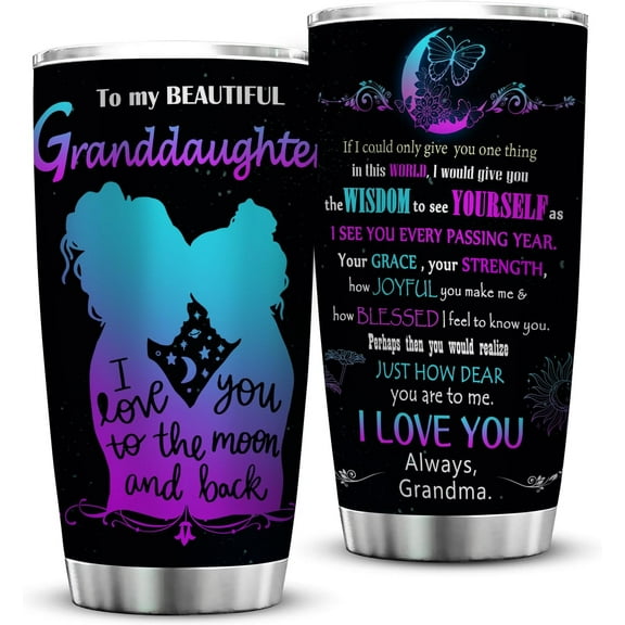 Granddaughter Gifts from Grandma, Granddaughter Gifts, To My Granddaughter 20OZ Tumbler Cup