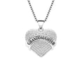 thumbnail image 1 of Granddaughter Necklace for Women by Ginger Lyne CZ Heart Pendant White Gold Plated, 1 of 5