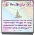 thumbnail image 1 of Granddaughter Ice Skate Pendant Necklace, Granddaughter Jewelry Gifts, Birthday Christmas Presents for Teens, Tweens (Clear), 1 of 5