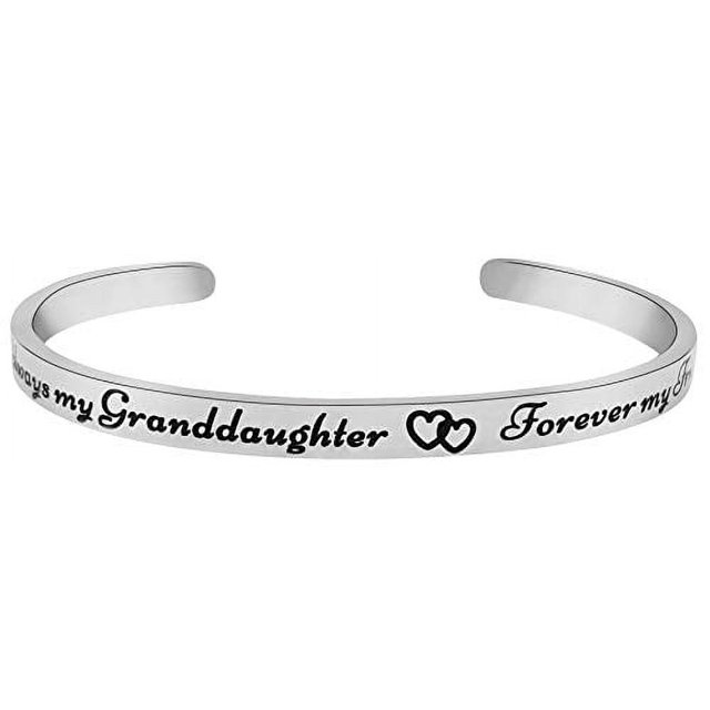 Granddaughter Jewelry Bracelet Gift ''Always My Granddaughter Forever