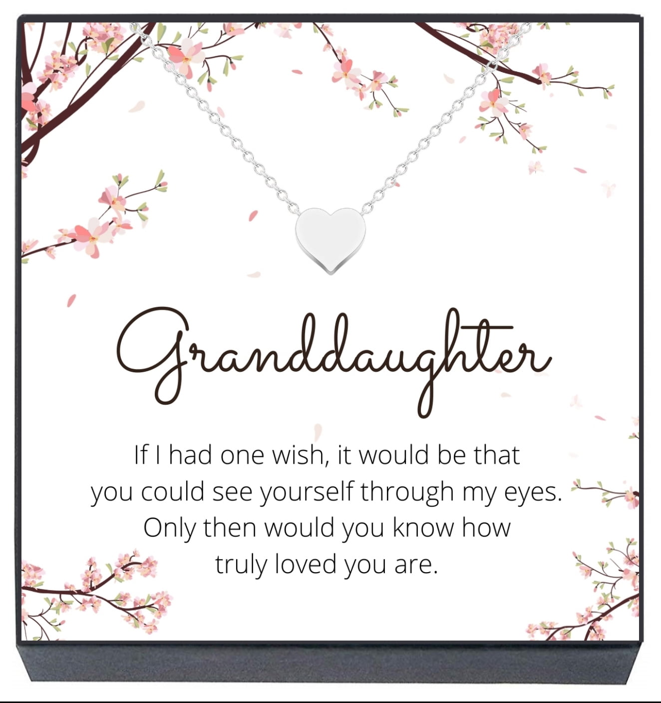 Granddaughter Necklace - Teen Girl Christmas Gifts 2024, Granddaughter  Gifts from Grandma, Birthday Jewelry Keepsake Gifts for Granddaughter,  Handmade