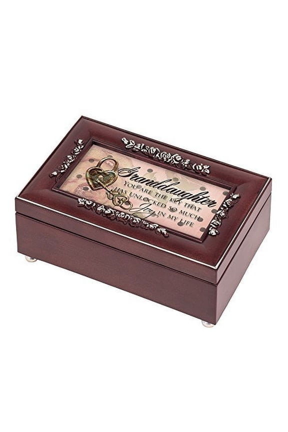 Granddaughter Joy Rosewood Jewelry Music Box Plays You are my Sunshine