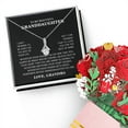 thumbnail image 1 of To My Granddaughter Necklace Christmas Gift from Grandmother You will be one of the most Alluring Beauty Sweet Devotion Flower Bouquet Bundle Necklace Gift for her Birthday gift, 1 of 1