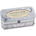 thumbnail image 1 of Granddaughter Petite Periwinkle Belle Papier Jewelry Music Box - Plays Song You are my Sunshine, 1 of 3