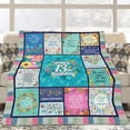thumbnail image 1 of to My Granddaughter Throw Blanket Granddaughter Gifts from Grandma Birthday Gifts for Granddaughter Lightweight Flannel Warm Soft Blanket Gift for Girl Women for Home Sofa 40"x50"for Kid, 1 of 6