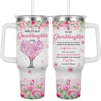 Granddaughter Tumbler for Granddaughter-40 oz Granddaughter Mug with Handle,Granddaughter Birthday Gift (Granddaughter)