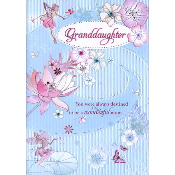 Granddaughter on Mother's Day Greeting Card w/Envelope Walmart