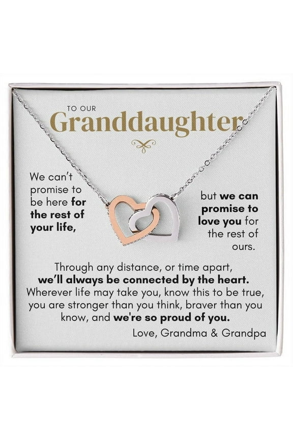 To Granddaughter from us, To Our Granddaughter From Grandparents, Granddaughter Gifts, Granddaughter Necklace, Jewelry From Grandparents, Necklace for Granddaughter from Grandma and Grandpa