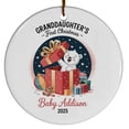 thumbnail image 1 of Granddaughters 1st Christmas Ornament Gift For New Granddaughter From Grandparents, Granddaughters 1st Christmas Ornament 2025, 1 of 5