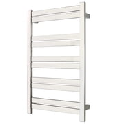 Heated Towel Warmer for Bathroom - Polished Stainless Steel Towel Warmer Rack, Wall-Mounted Heated Towel Rack and Dryer with 10 Bars, Hardwired Electric Bath Towel Heater 120V, Grande