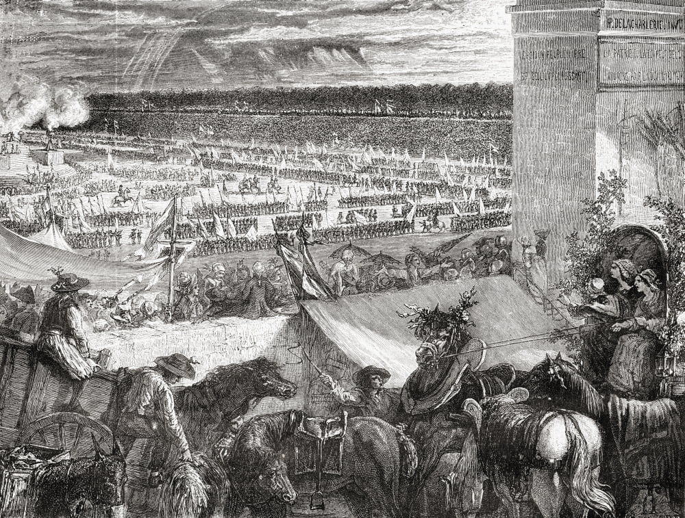 Grande Federation From Histoire De La Revolution Francaise By Louis Blanc Canvas Art - Ken Welsh Design Pics (17 x 13)
