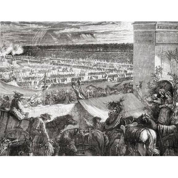 Grande Federation From Histoire De La Revolution Francaise by Louis Blanc Poster Print, 17 x 13