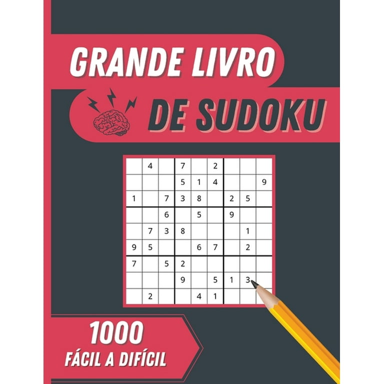 Grande Livro de Sudoku : 1000 Quebra-cabeças de Sudoku Fácil de Duro com  Soluções (Paperback) 