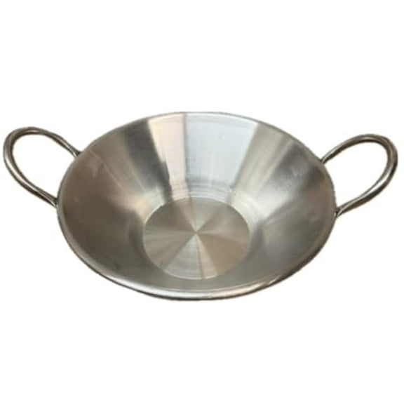 Grande cazo Para Carnitas Extra Large 24" Shallow 8" Stainless Steel Heavy Duty Acero Inoxidable Wok comal Fry Pan