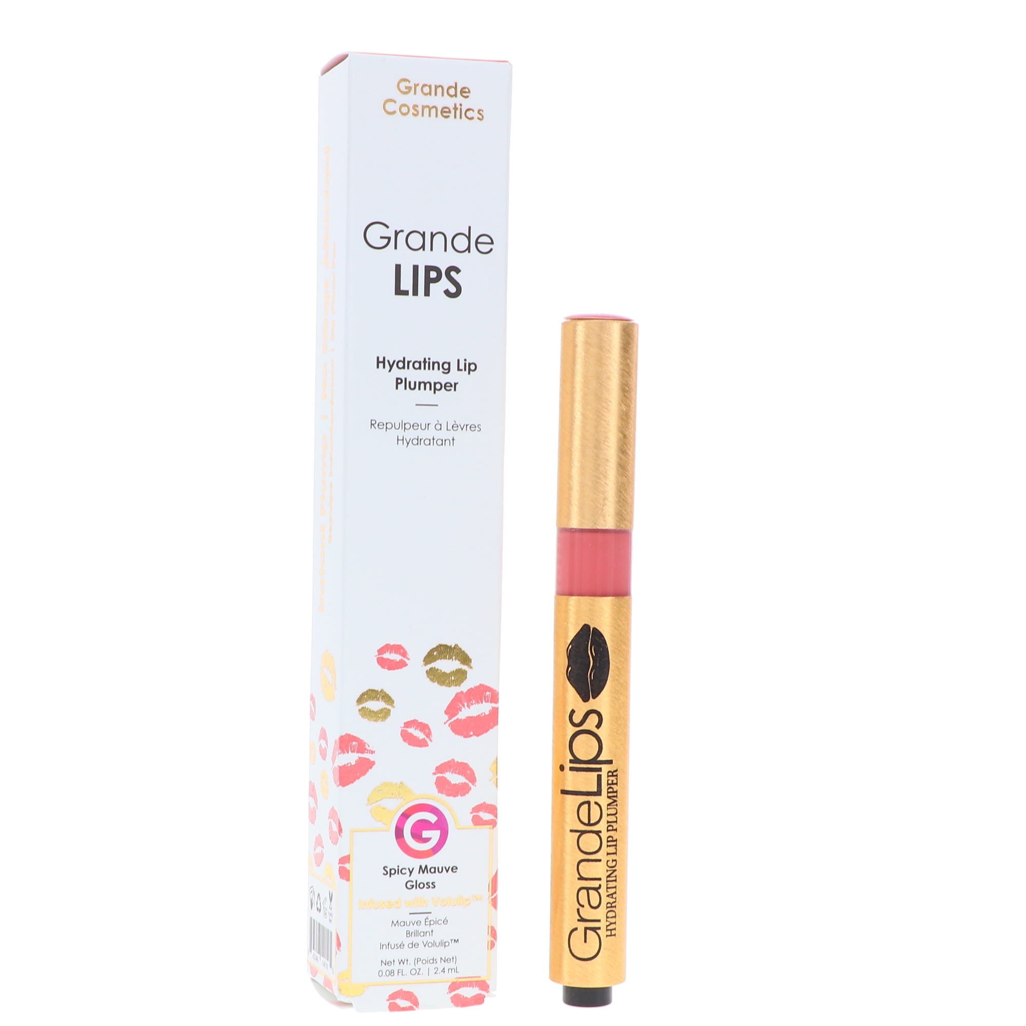 Grande Cosmetics GrandeLIPS Hydrating Lip Plumper Gloss Spicy Mauve 0.084 oz