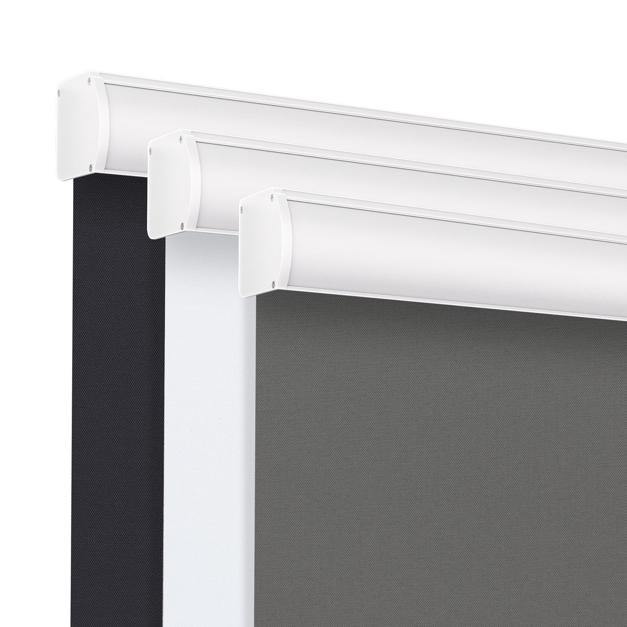Grandekor Cordless Roller Shades for Windows, Blackout Blinds Room Darkening Pull Down Shades with Free-Stop System, Thermal Insulated UV Protection for Home Office 27x72" Dark Gray
