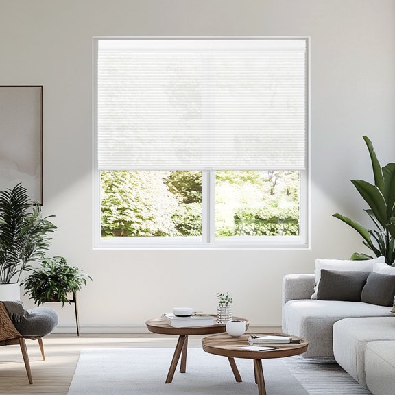 Grandekor Window Blinds and Shdes Cordless Cellular Shades, White(blackout) 24"W x 36"H