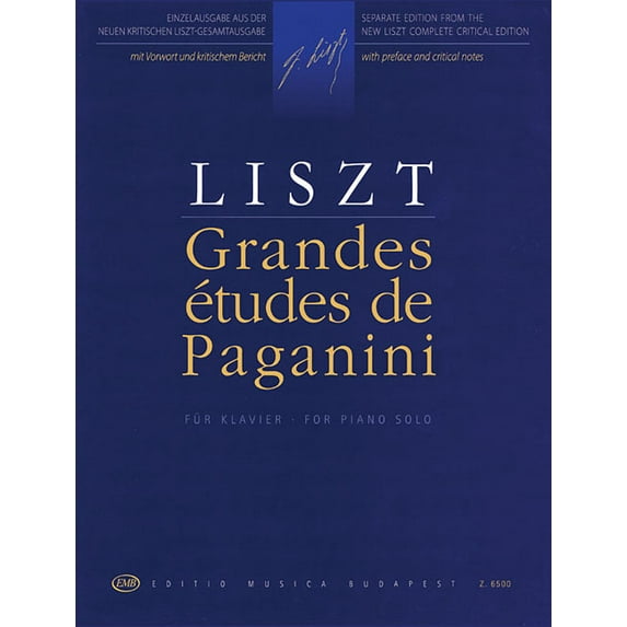 Grandes Etudes de Paganini: Piano Solo, (Paperback)